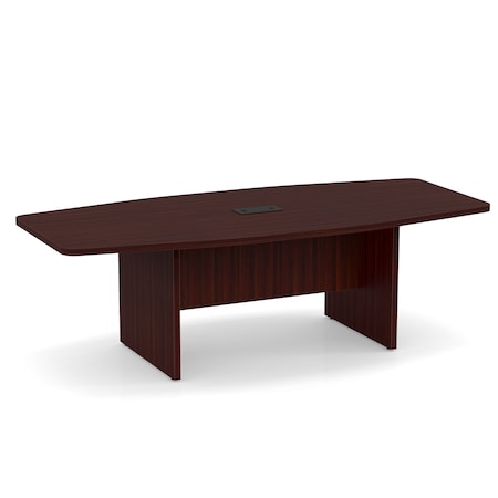 Officesource OS Conference Tables Boat Shaped Conference Table with Slab Base OS236MH